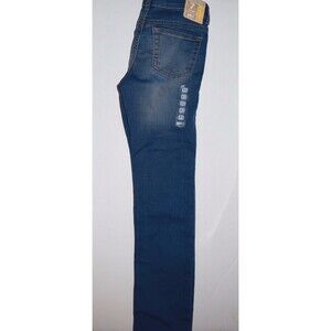 NWT CRAZY 8 GIRLS SKINNY FIT BLUE JEANS SIZE REGULAR 7 ADJUSTABLE WAIST